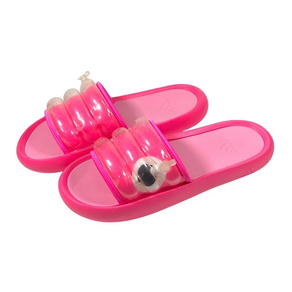 Adidas Adilette Zplaash Lucid Pink Slide Sandals Men 9 Women 10 Pool Cruise NWT - Picture 3 of 12